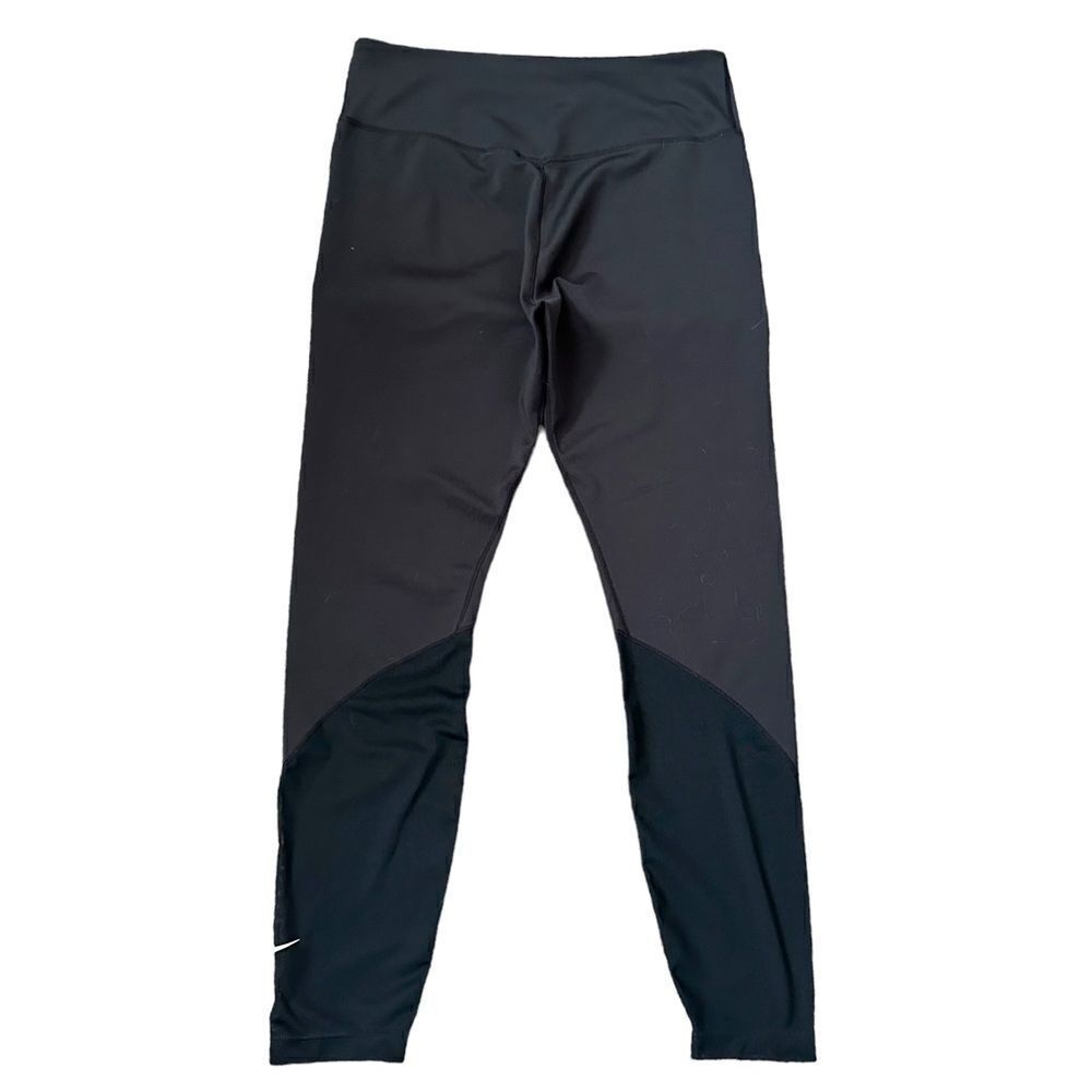 Nike Black Dri Fit High Waisted Athletic Full Length Yoga Legging